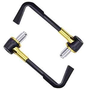 AllExtreme Exbhdg 7/8" Cnc Protector Handlebar Brake Clutch Lever Protection guard Compatible For Royal Enfield Bullet Bajaj Tvs Yamaha And Other Bikes (golden)