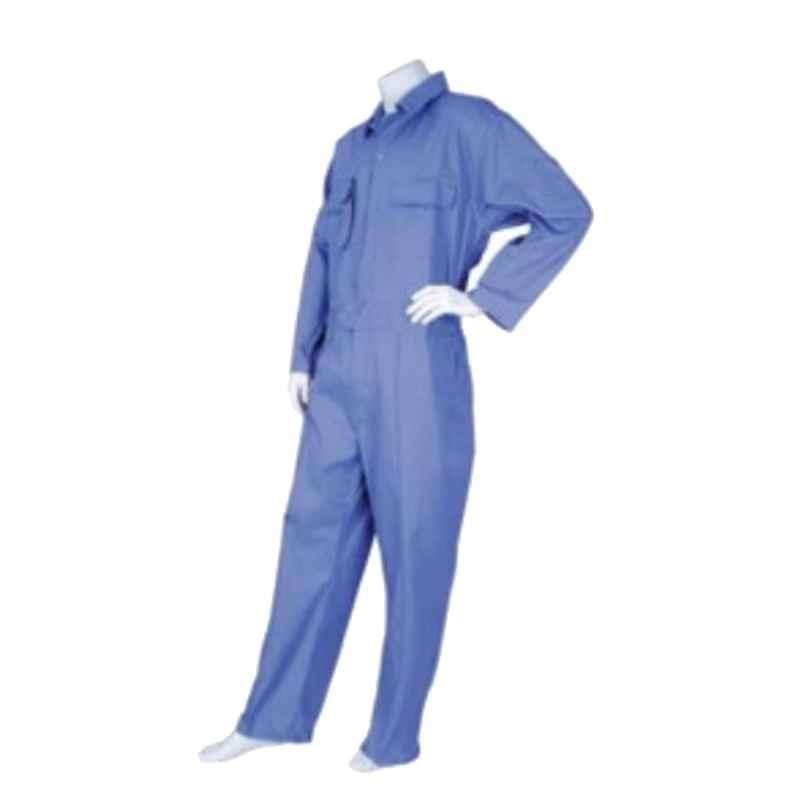 Techtion Comfy Plus Multipro Navy Blue 210 GSM Twill Weave Cotton Coverall Suit, Size: XXXXL
