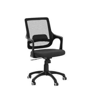 Rose Mono 90kg Black Mid-Back Ergonomic Mesh Revolving Chair with 3 Years Warranty