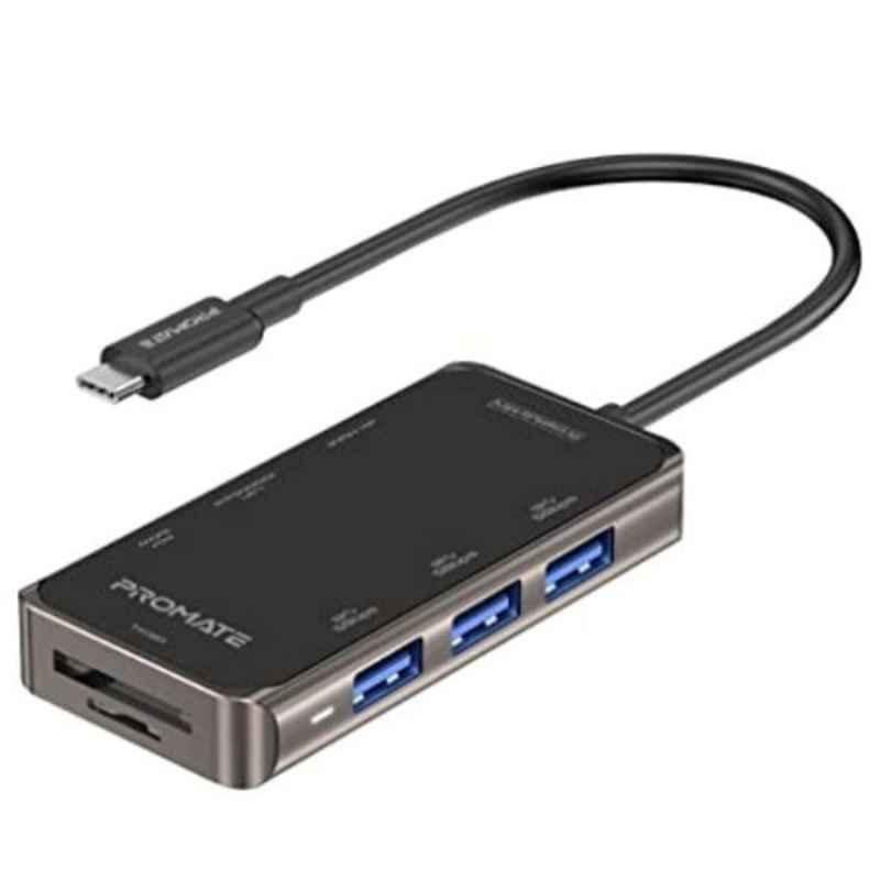 Promate PrimeHub-Mini Ultra-Compact USB-C Hub with 100W Power Delivery