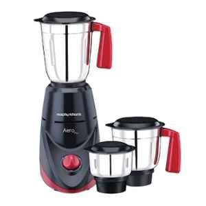 Morphy Richards Aero Plus 500W Black & Wine Mixer Grinder with 3 Jars, 640096