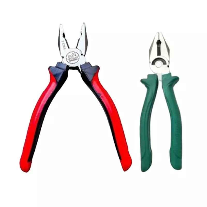 Sky Blue 8 inch Stainless Steel Lineman Plier, SBE436 (Pack of 2)