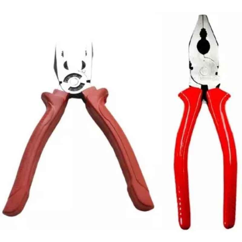Sky Blue 2 Pcs 7.8 inch Lineman Plier Combo, SBE_PLIER_COMBO_MOD_01048