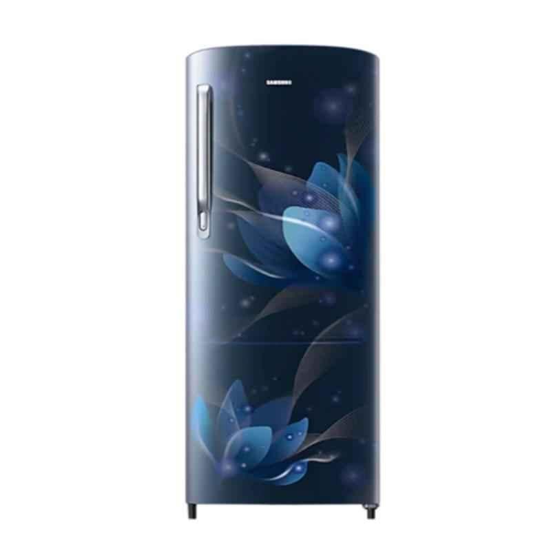 Samsung 192L 2 Star Saffron Blue Direct Cool Single Door Refrigerator, RR20A171BU8