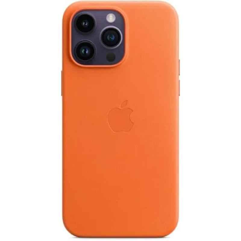 Apple Leather Orange iPhone 14 Pro Max Case with MagSafe, MPPR3ZE-A