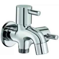 Somany Smart Brass Chrome Finish Two Way Bib Tap, 272210430051