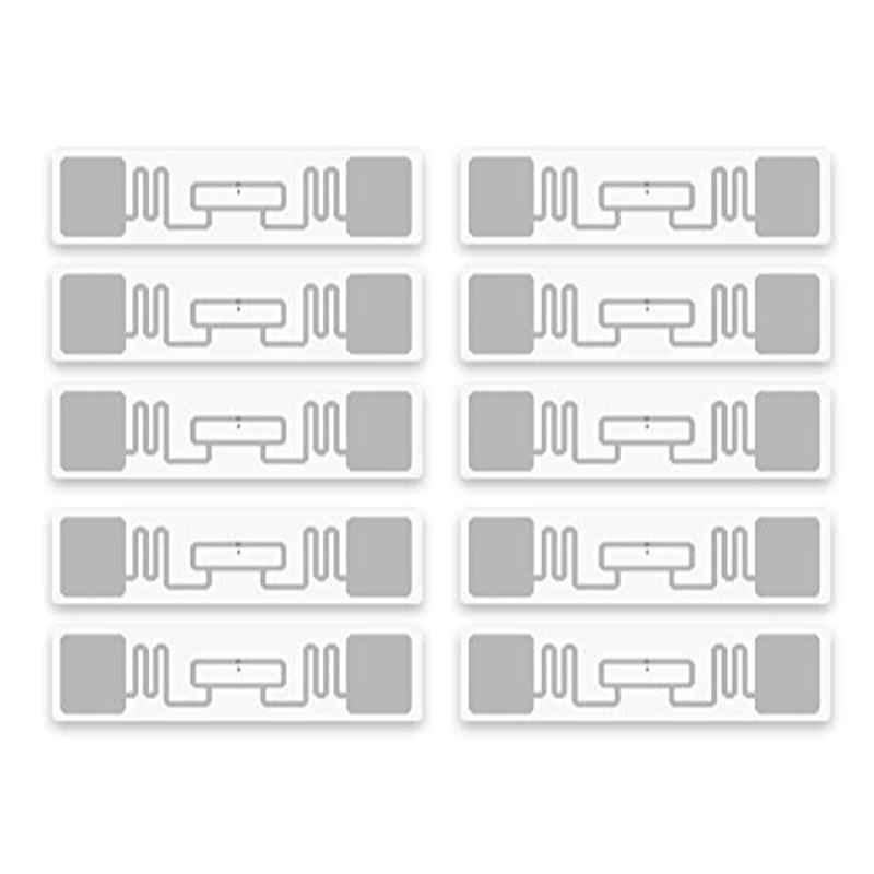 Rubik 860Mhz-960Mhz Self Adhesive RFID UHF Tags, UHF9662-U8T (Pack of 10)