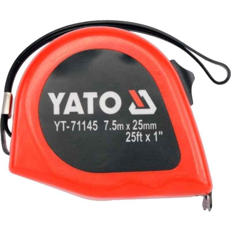 Yato 8m 25mm Steel Metric & inch Measuring Tape, YT-71145