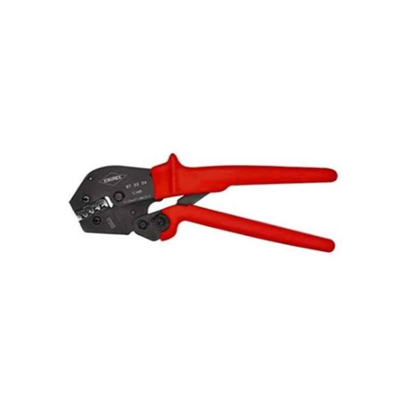Knipex 260mm Plastic Red Crimp Lever Plier With Non-Slip Plastic Grip, 975206