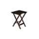 Angel Furniture 45x39x60cm Walnut Finish Sheesham Wood Folding Table, AF-163W
