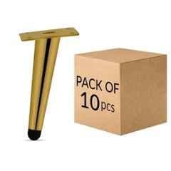 Plantex Heavy Duty Stainless Steel 6 inch Sofa Leg/Bed Furniture Leg Pair for Home/Furniture Sofa Legs for Table/Support Legs/Furniture Leg Gold Set of 10 Pcs