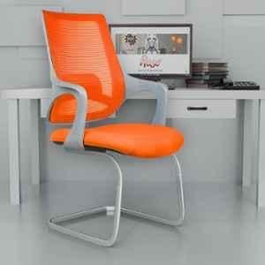 Rose Mono Mesh Grey & Orange Mid Back Office Chair