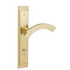 Bonus Half Moon Premier 75mm Brush Brass One Side Key Mortice Lock Set