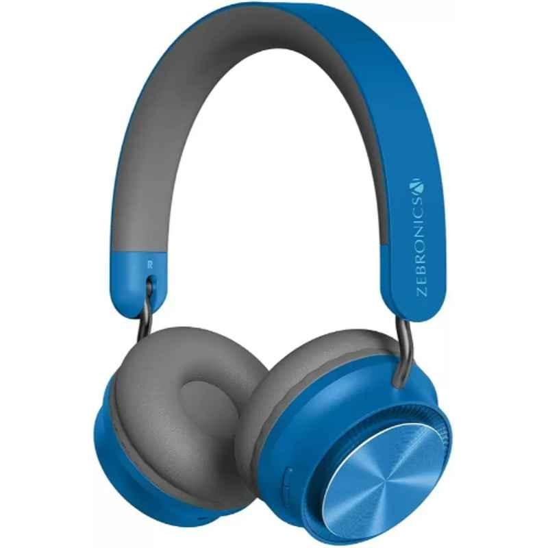 Zebronics Zeb Bang Pro Blue Bluetooth & Wired Headset with Mic