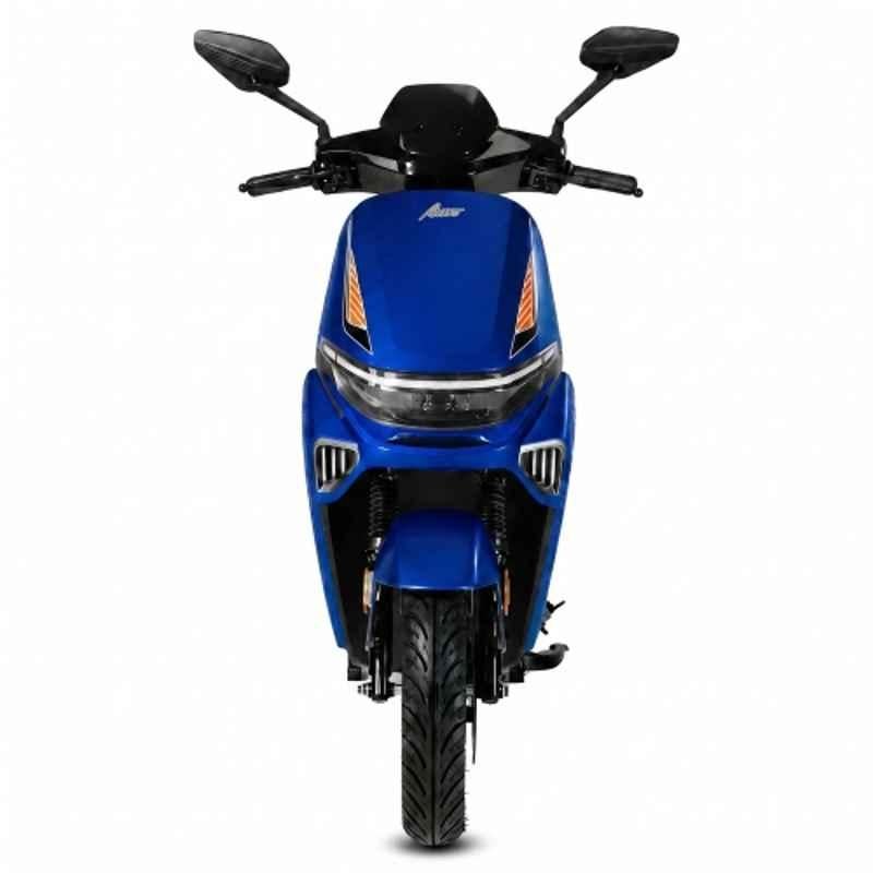 Amo Electric Bikes Brisk LA 25km/hr 60V Non RTO Blue Electric Scooter with 60-70 km Per Charge Range