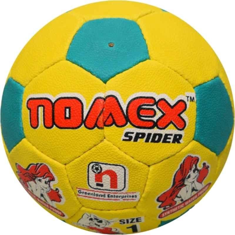 Nomex Spider Rubber Multicolour Football, Size: 1