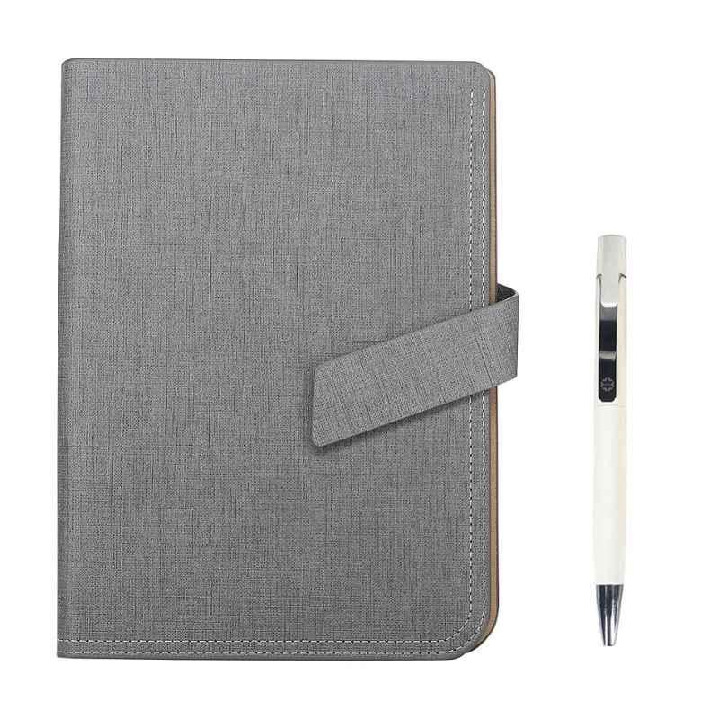 Stolt Ace PU Leather Grey Cover Business Diary with Pen