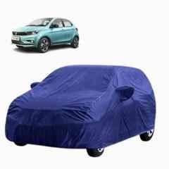 Aarex Auto Polyester Blue 100% Waterproof Car Body Cover with Mirror Pocket, Triple Stitched, Heat Resistant & UV Protection for Tata Tiago