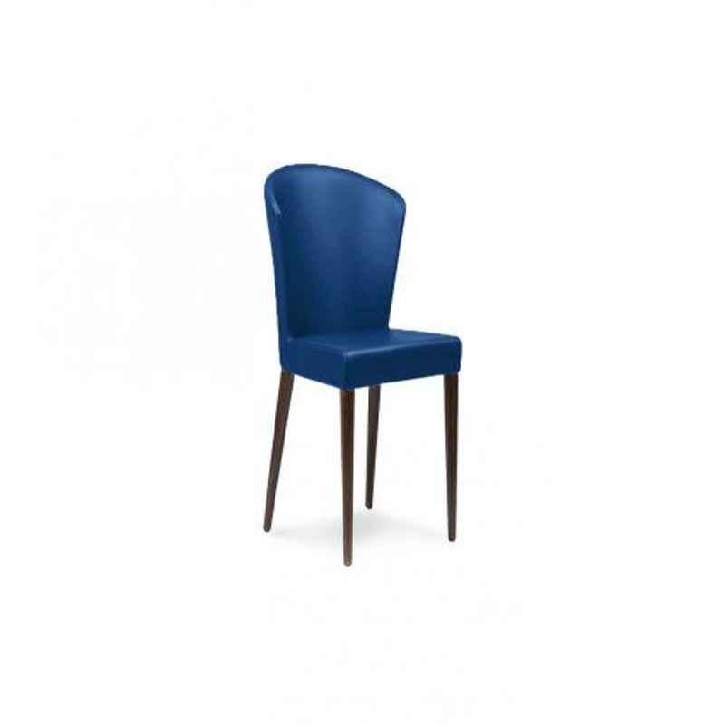 Shearling Mila Vinyl Leatherette Denim Blue Upholstered Living Cum Dining Chair
