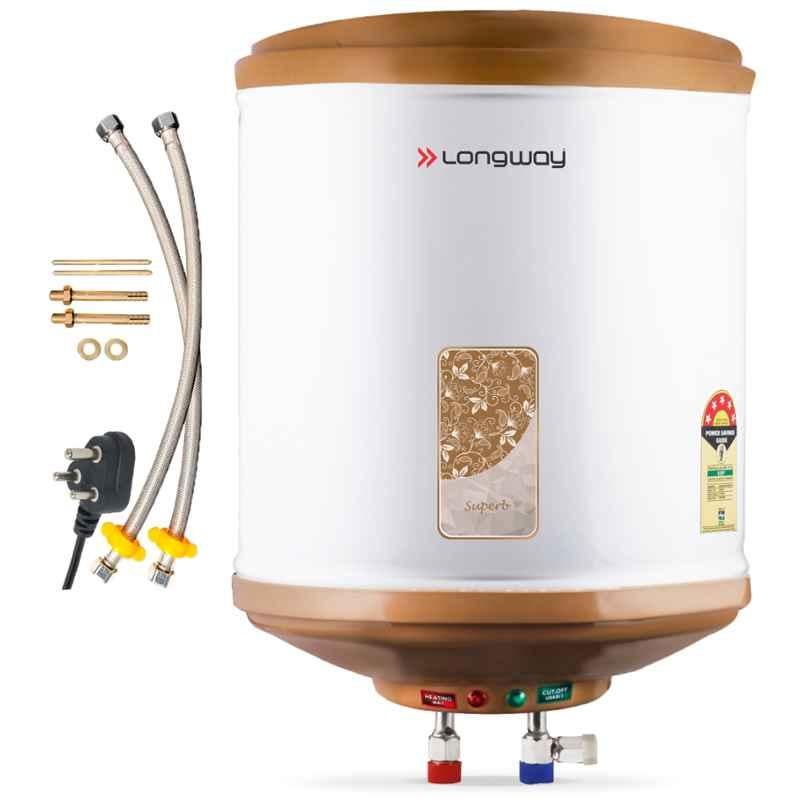 Longway 10L Ivory Instant Water Geyser with Free Installation Kit, Superb