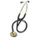 3M Littmann 27 inch Brass Finish Black Tube Cardiology Stethoscope, 2175