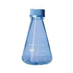 Borosil 1000ml GL45 Baffled Bottom Erlenmeyer Conical Flask with Screw Cap, 5025029