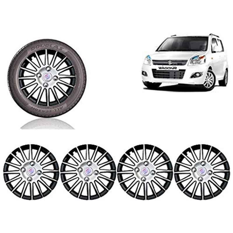 Auto Pearl 4 Pcs 13 inch ABS Black Car Wheel Cover Set for Maruti Suzuki WagonR 2013