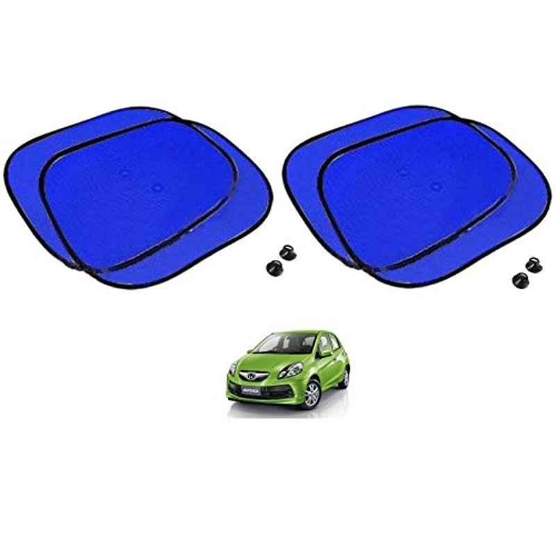 Kozdiko 4 Pcs Blue Chipkoo Car Window Sunshade Curtain Set for Honda Brio, koz_82823