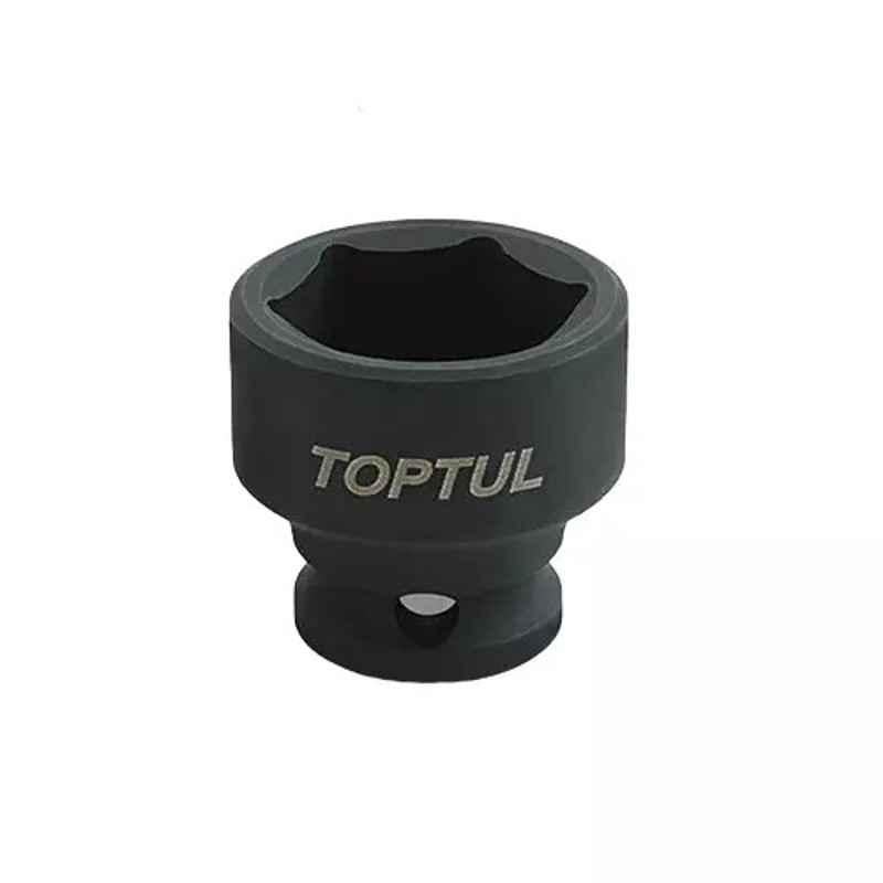 Topul 3/8 inch 21x30mm Square Drive 6PT Flank Impact Socket Metric, KABA1221 (Pack of 10)