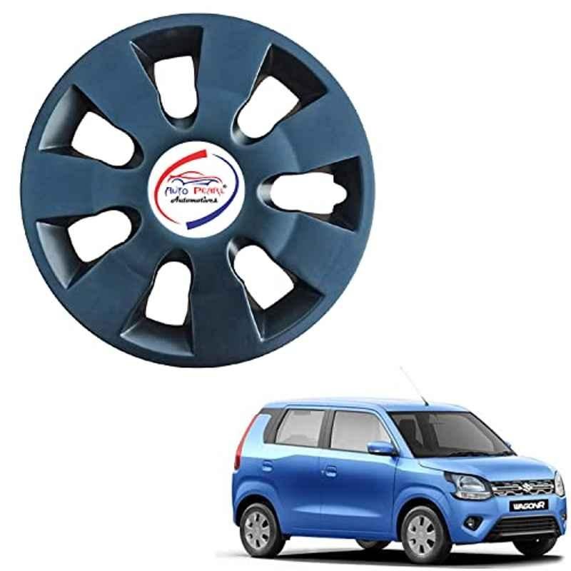 Auto Pearl 4 Pcs 13 inch ABS Black wg 23 Hubcap Wheel Cover Set with Retention Ring for Maruti Suzuki WagonR 2019