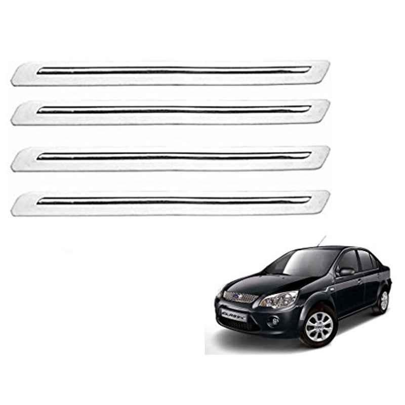 Kozdiko 4 Pcs White Car Bumper Protector Set for Ford Fiesta