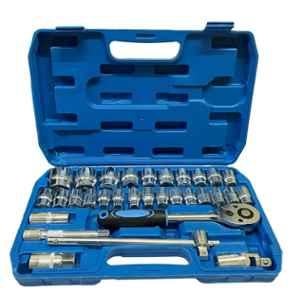 Imported 32 Pcs 1/2 inch Combinational Ratchet Socket Set with Carry Box