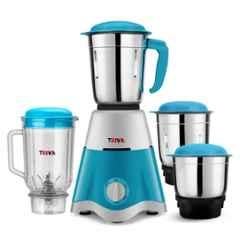 Triva StarChef Pro750 500W Stainless Steel Sky Blue Copper Armature Motor Mixer Grinder with 4 Jars, STARCHEFPRO4JAR