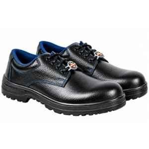 Liberty Warrior Leather Steel Toe Black Work Safety Shoes, 98-01-SSBA, Size: 11