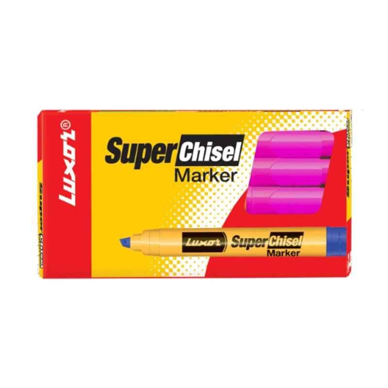 Luxor Super Chisel Pink Marker, 997 (Pack of 500)