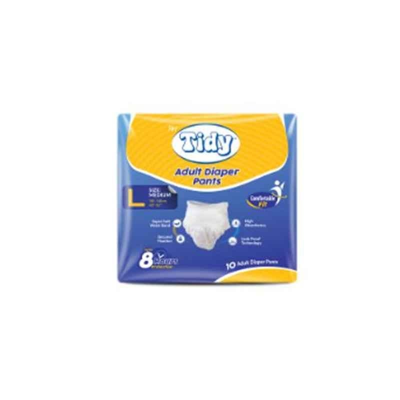 Tidy 10 Pcs 100-140cm Large Adult Diapers, TAPUD-L-1 (Pack of 5)