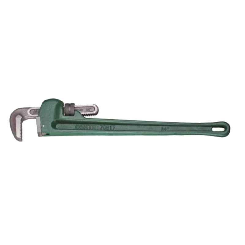 Sata GL70817 24 inch CrV Steel Steel Heavy Duty Pipe Wrench, Length: 600 mm