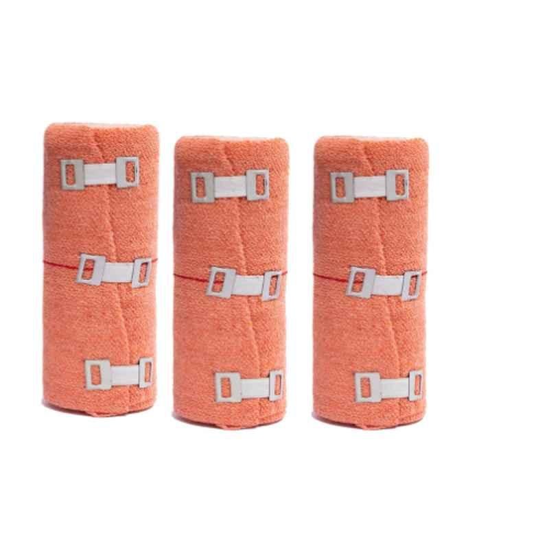 Easycrepe 15cmx4m Cotton Crepe Bandage for Pain Relief (Pack of 3)