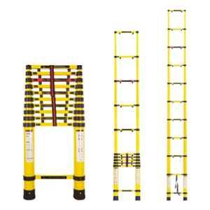 Corvids 11 Step 15ft Fiberglass Foldable Telescopic Ladder, CFLT-045