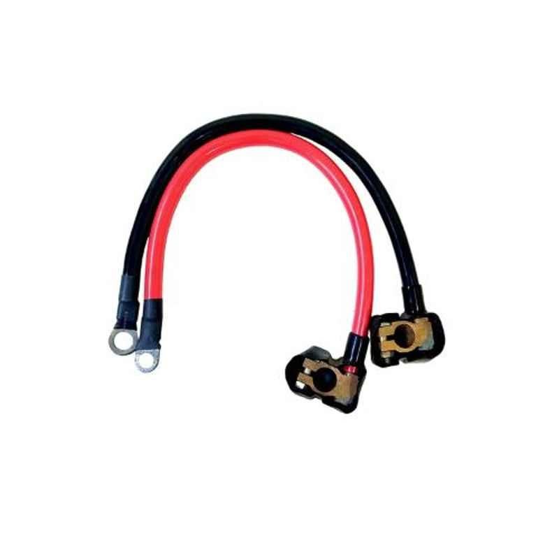 Saroop 2 Pcs Red & Black Battery Fitting Cable Set, STC0024TL