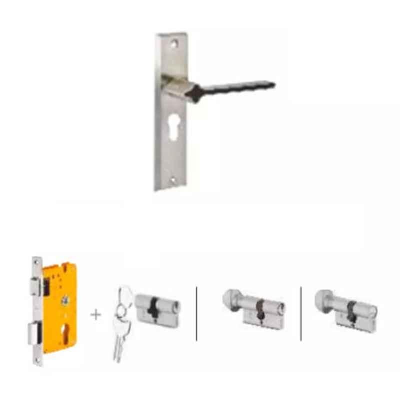 Dorset Odiun HL ODI 8 inch Zinc PT Finish Lock Set with Coin & 60mm Knob Cylinder