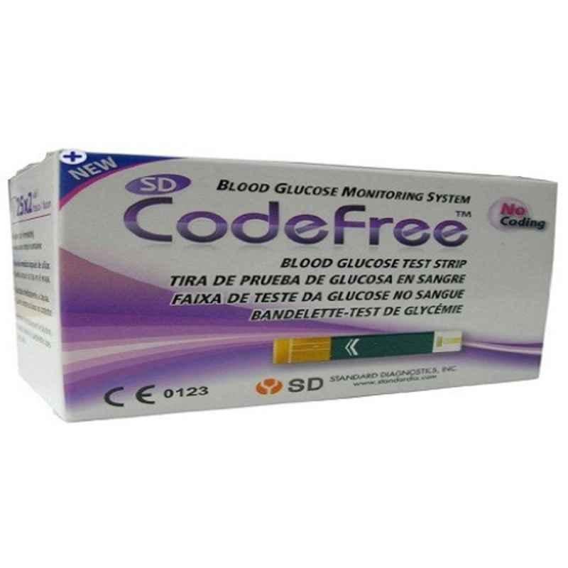 Sd Codefree 50 Pcs Glucometer Strips Box