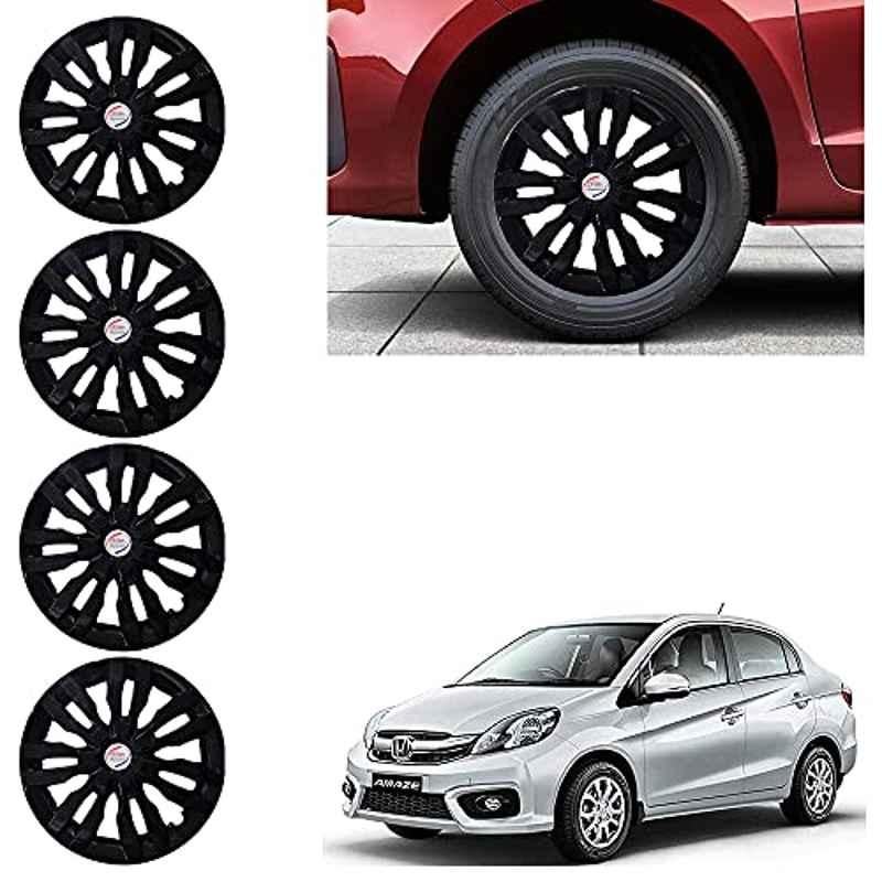 Auto Pearl 4 Pcs 14 inch ABS Black Wheel Cover Set for Honda Amaze T-1