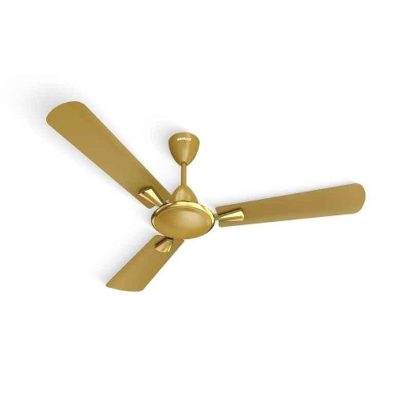 Havells QuickAir 56W Desert Gold Ceiling Fan, FHCQA1SDEG48, Sweep: 1200 mm