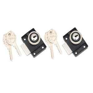 Smart Shophar 20mm Zinc Black Gold Epigone Multipurpose Lock, SLK28MP-EPIG-BL-P2 (Pack of 2)