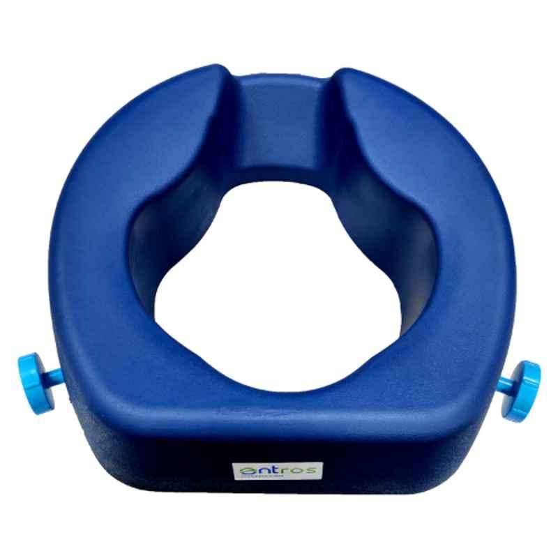 Entros Portable Blue Anti Skid Commode Seat Extension, SC7060C-PU
