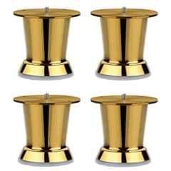 Plantex Heavy Duty Stainless Steel 3 inch Sofa Leg/Bed Furniture Leg Pair for Home Furniture's/Furniture Legs for Table/Support Legs/Sofa Furniture Leg Golden Set of 4 Pcs