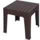 Supreme Jazz Globus Brown Plastic & Polypropylene Square Outdoor Table