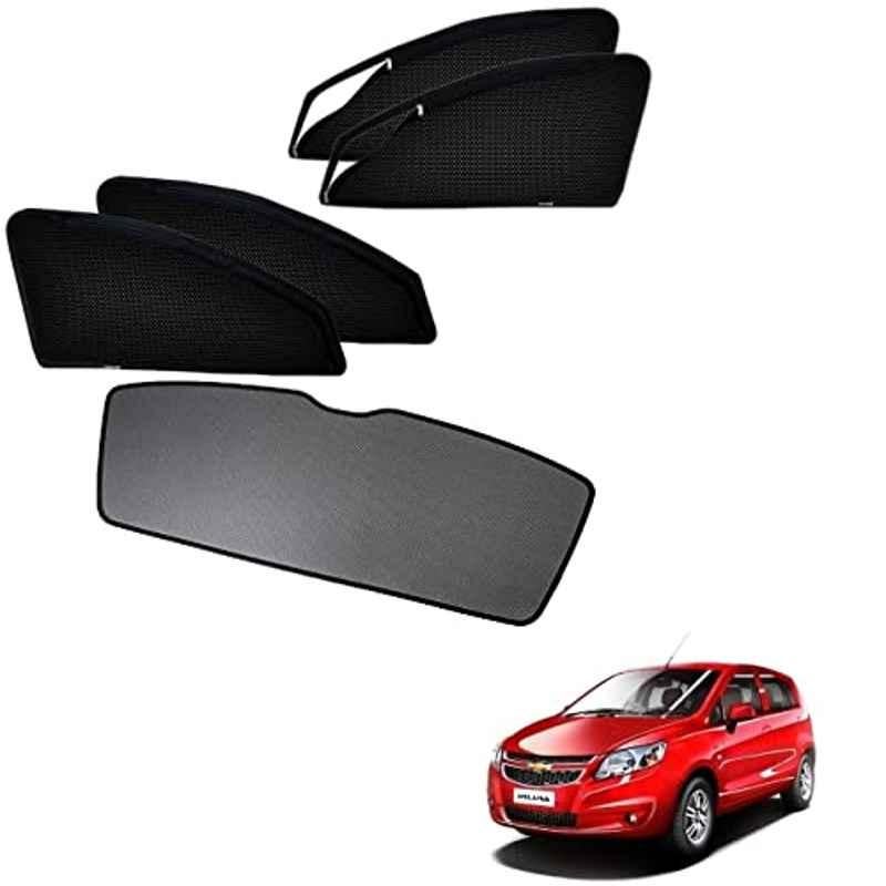 Kozdiko Car Side Window Curtains Zipper with Dicky Magnetic Sunshade Set Compatible for Chevrolet Sail Uva