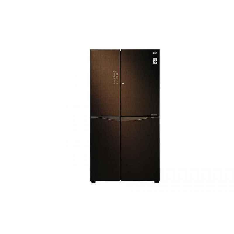 LG 679 Litre Linen Brown Side By Side Refrigerator, GC-M247UGLN (2017)